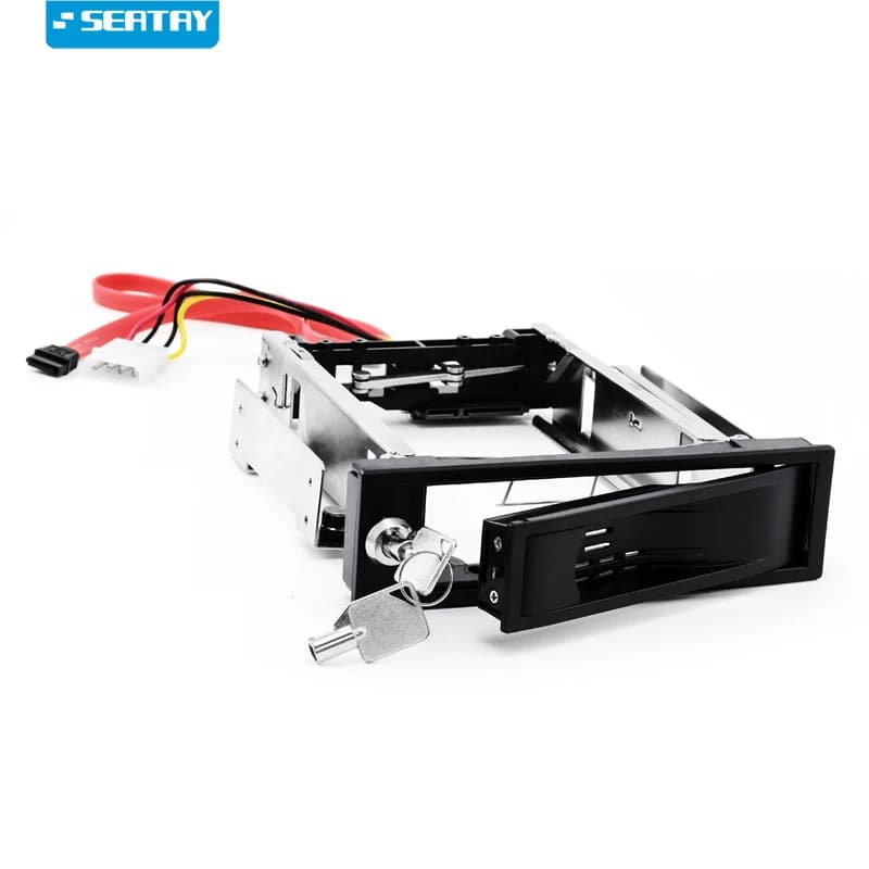 Supporto convertitore SATA da 3,5 pollici per HDD esterno, adattatore SSD con blocco per disco rigido, rack HDD per scheda madre