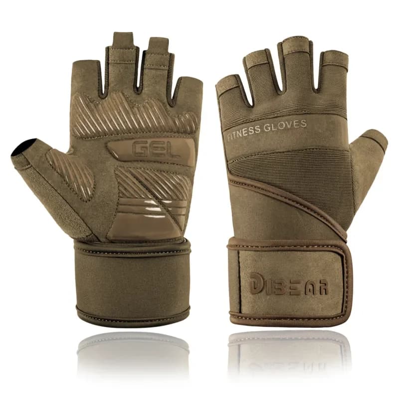 Half Finger Tactical Gloves, Padded Lightweight Breathable Hiking Gloves, Sports Anti Slip Fitness Gloves, Cycling Gloves