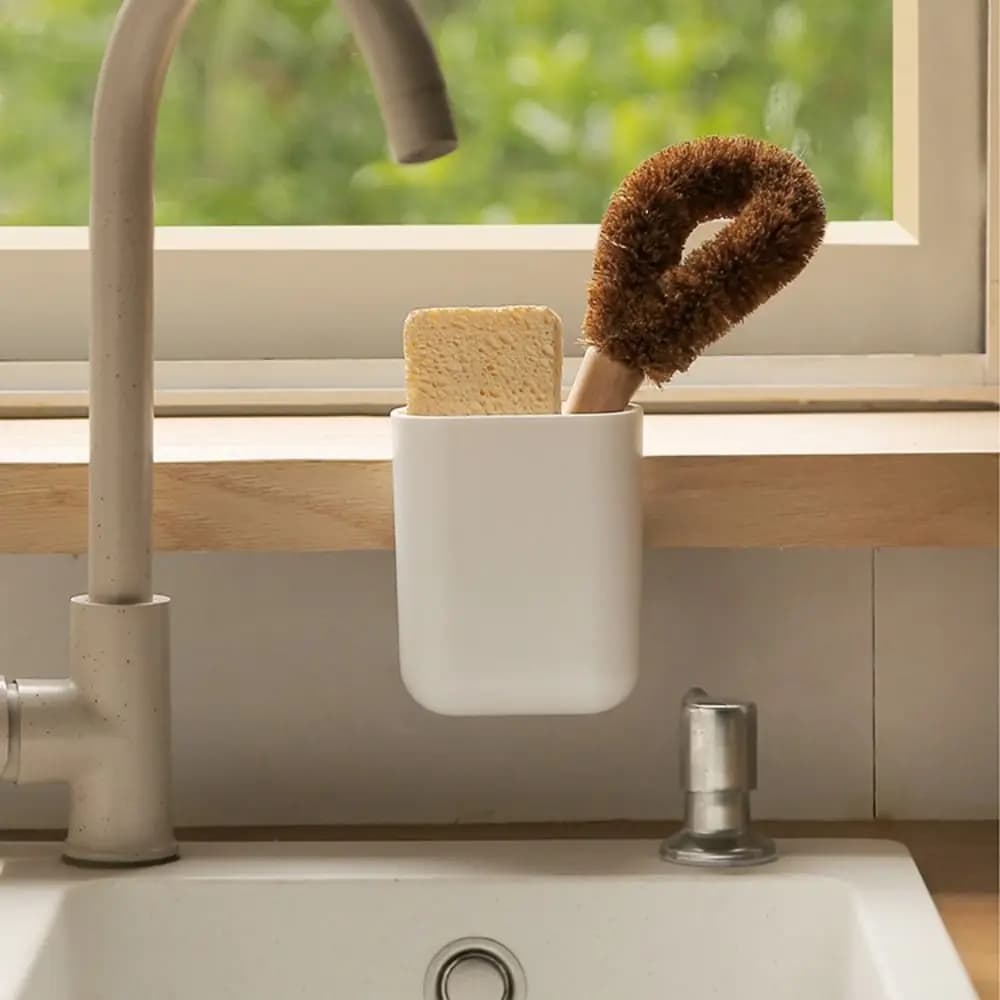 New Creative Storage Box Simple Wall-mounted Toothbrush Holder Portable Durable Drain Basket