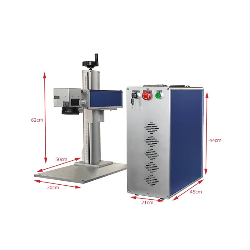 Incisore laser a fibra compatto ed efficiente per uso industriale