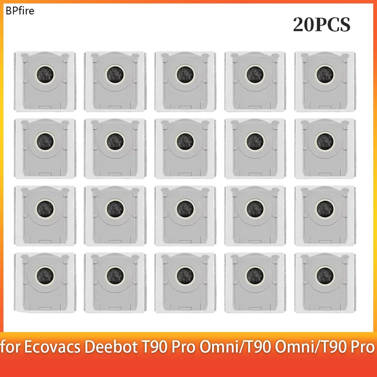 Dust bag for ECOVACS DEEBOT T90/T90 PRO/X12/X12 PRO/T90 Pro Omni / X9S Pro Omni / T90 Omni Robot, for Water tank version