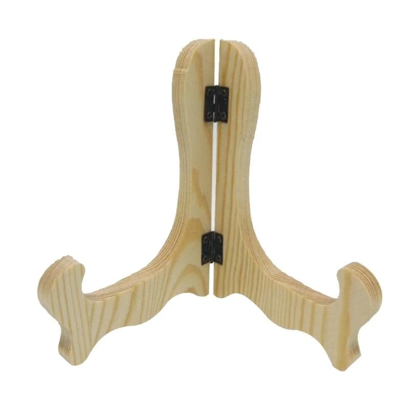 Wooden Easels Plate Holder Folding Display Stand Dish Tea Tray Photo Frame Rack high quality