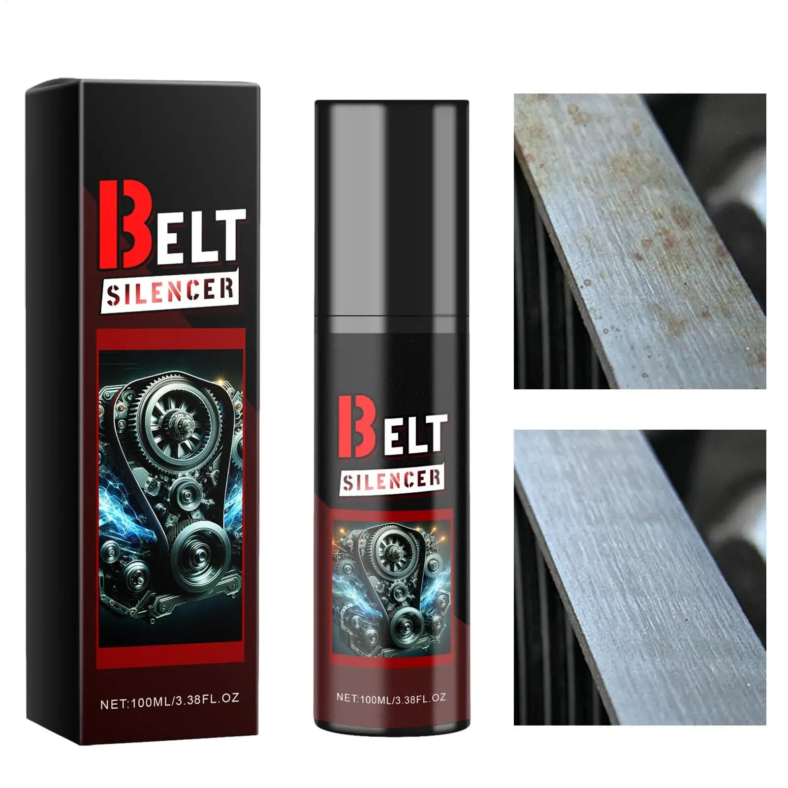 Spray per medicazione per cintura 100ml Protezione antirumore per cintura Spray Spray per medicazione lubrificazione antirumore Protezione attrito