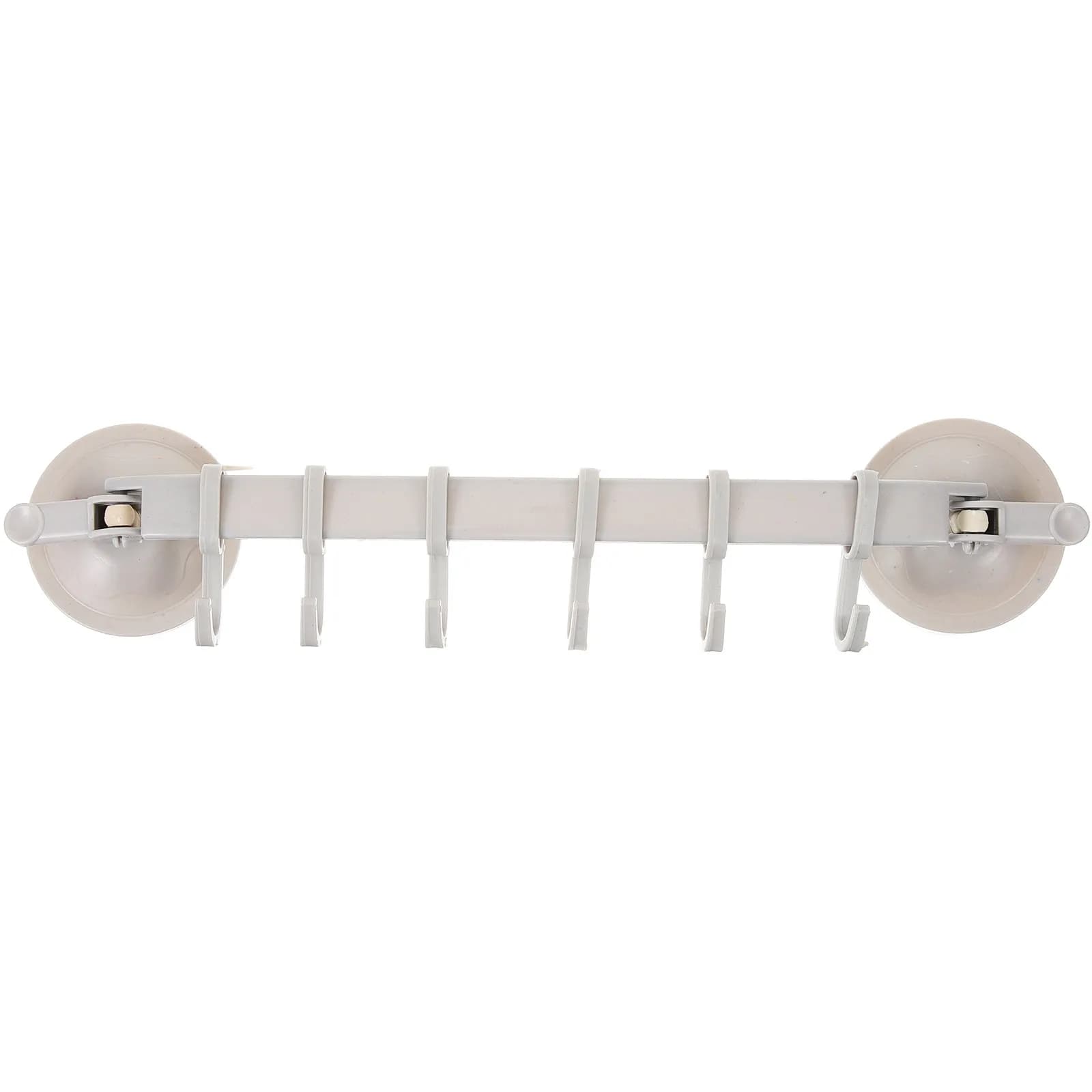 6 Linked Hook Rack Heavy Duty Suction Cup Towel Holder No Drill No Hole Corner Mountable for Kitchen Wall Window Ceramic Surface