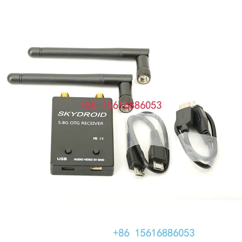 Mini ricevitore FPV 5.8G doppie antenne Downlink video UVC OTG per telefono Android VR Smartphone Quadcopter Drone