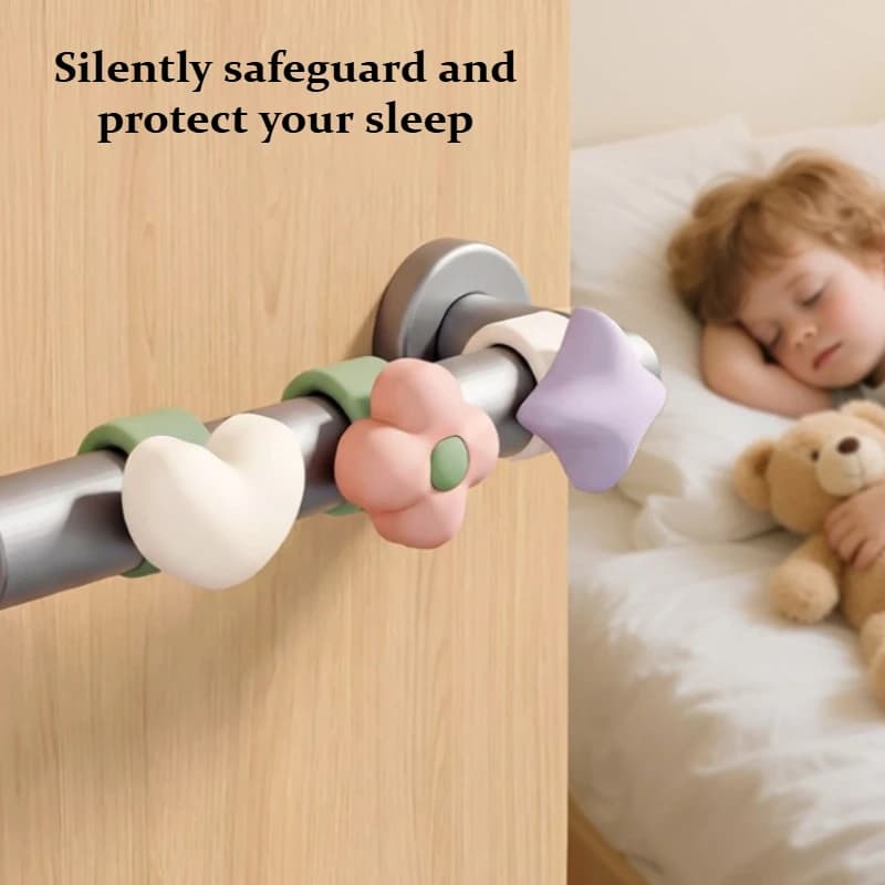 1 Pezzo Protezione per Maniglia Porta in Silicone a Forma di Cartone Animato, Cuscinetto Antiurto Morbido per Casa e Camera da Letto