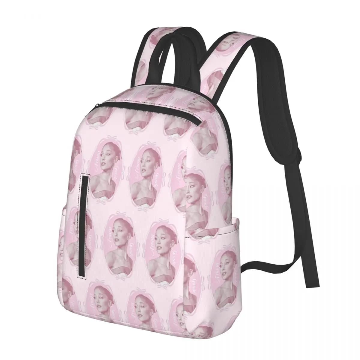 Ariana Grande Pop Music American Singer Student Backpack Borsa da scuola Borsa da viaggio per escursioni Borsa da viaggio per ragazzi e ragazze Borsa a tracolla