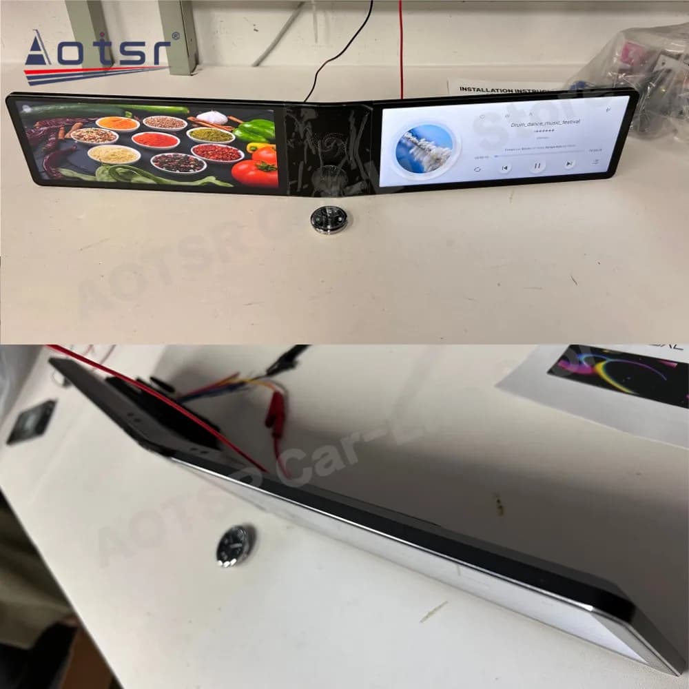 Dual Screen For Volkswagen Tacqua Tacqua X 2019~2023 Android 13 Car Radio Multimedia Player GPS Navi Stereo Receiver Head Unit