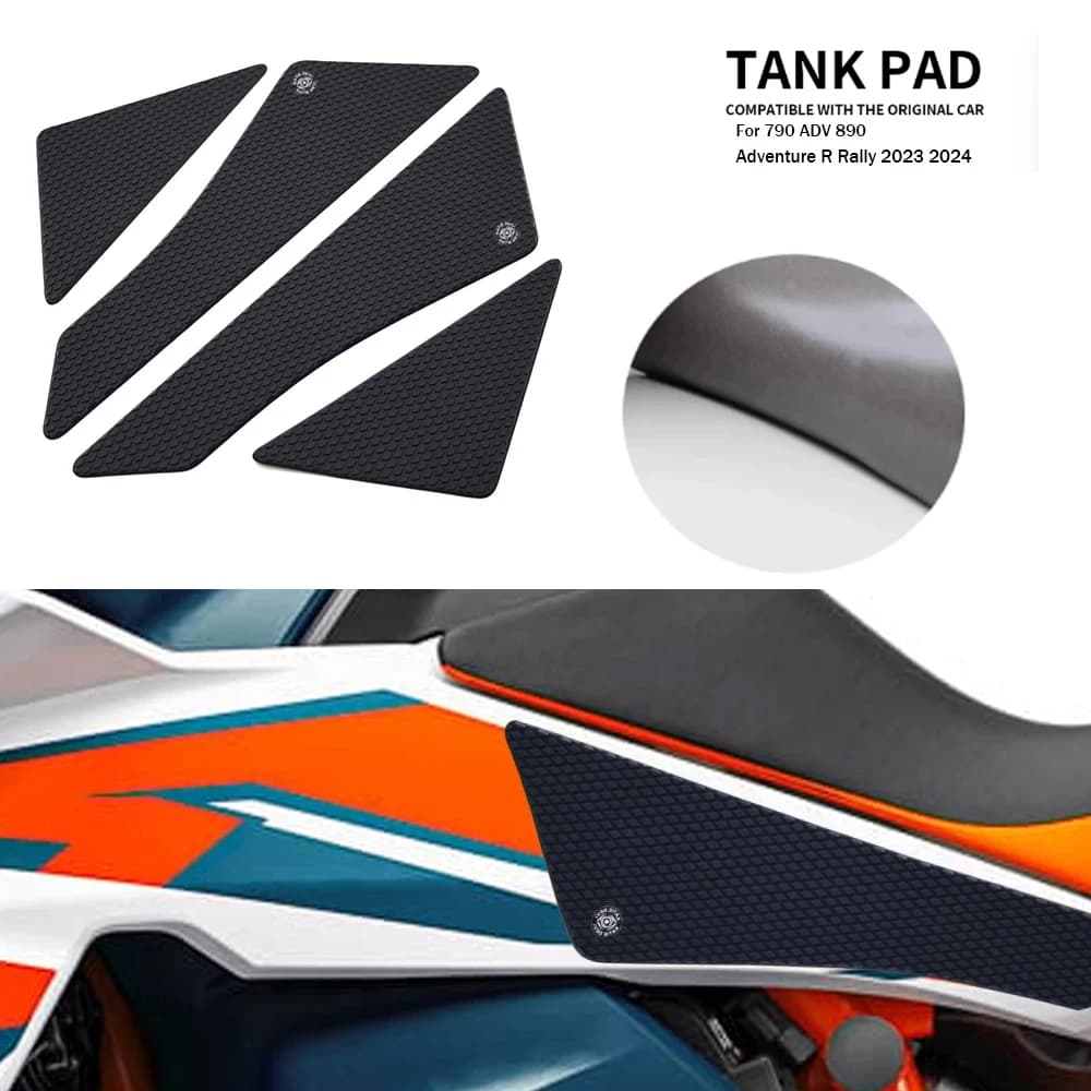Per KTM 790 890 ADV Adventure R Rally 2023 2024 2025 Anti-Slip Moto Serbatoio Trazione Pad Gas Ginocchio Grip Protector Pastiglie appiccicose
