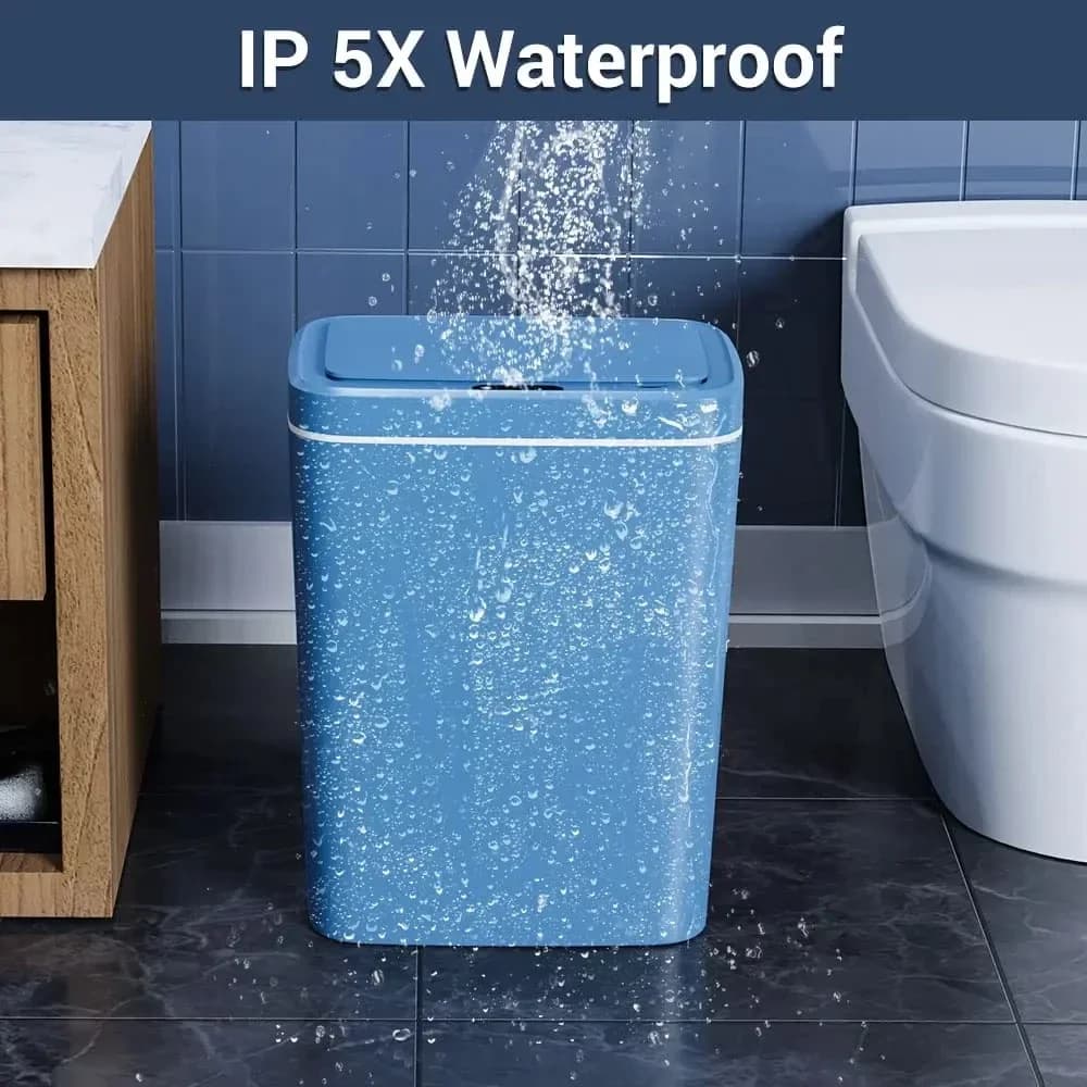 Nuovo 14/16L Bagno Pattumiera Bidoni della spazzatura automatici Touchless Coperchio del sensore Bidoni della spazzatura elettrici intelligenti per la cucina Bagno Camera da letto