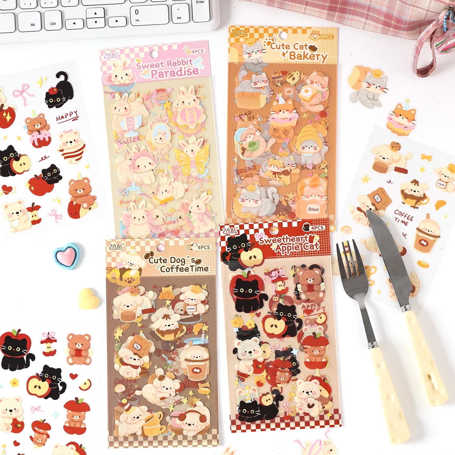 4/16 pezzi carino Pet Club adesivi in PET pacchetto per spazzatura ufficiale fai da te scrapbooking materiale scolastico collage fatto a mano cancelleria creativa