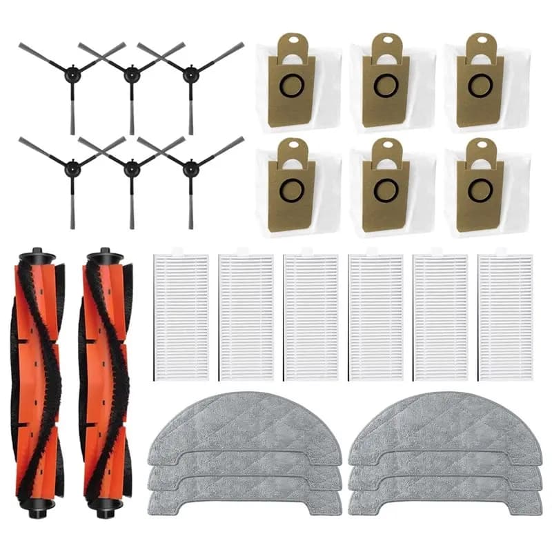 【A SPECIAL SURPRISE】Main Side Brush Hepa Filter Mop(26Pcs) Replacement Accessories For IMOU RV1 Pro, RV1 Pro Max Spare Parts