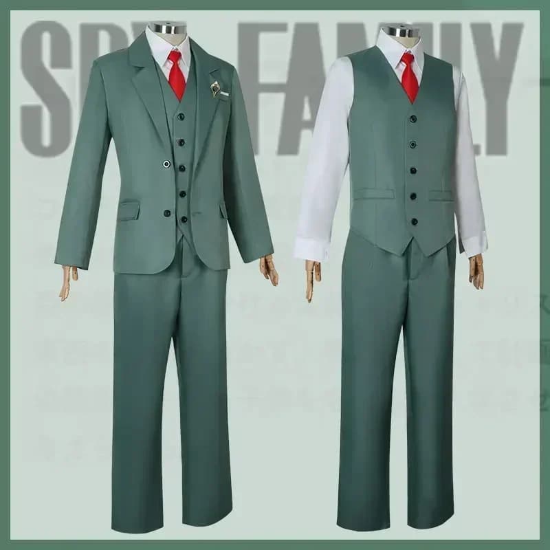 Costume cosplay, uniforme, cravatta e camicia bianca da uomo