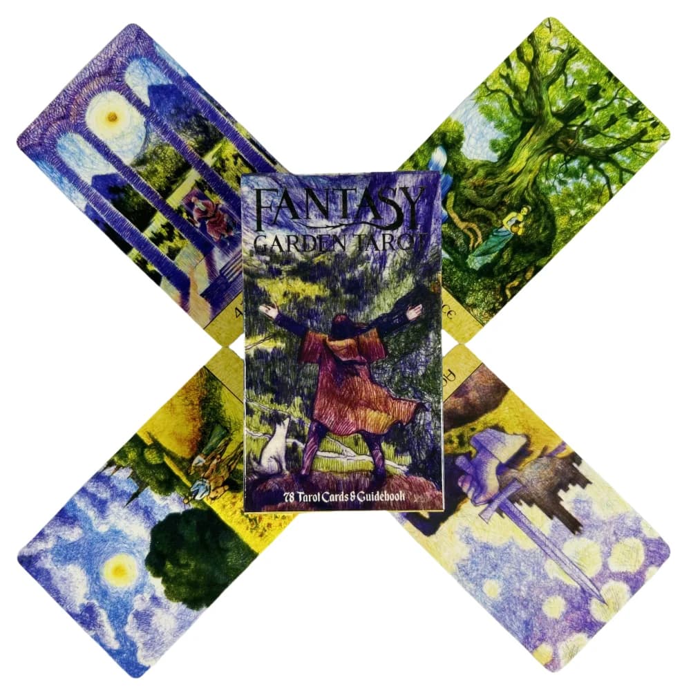 Carte dei tarocchi Fantasy Garden Un mazzo da 78 messaggi Oracle English Visions Divination Edition Borad Giocando a giochi