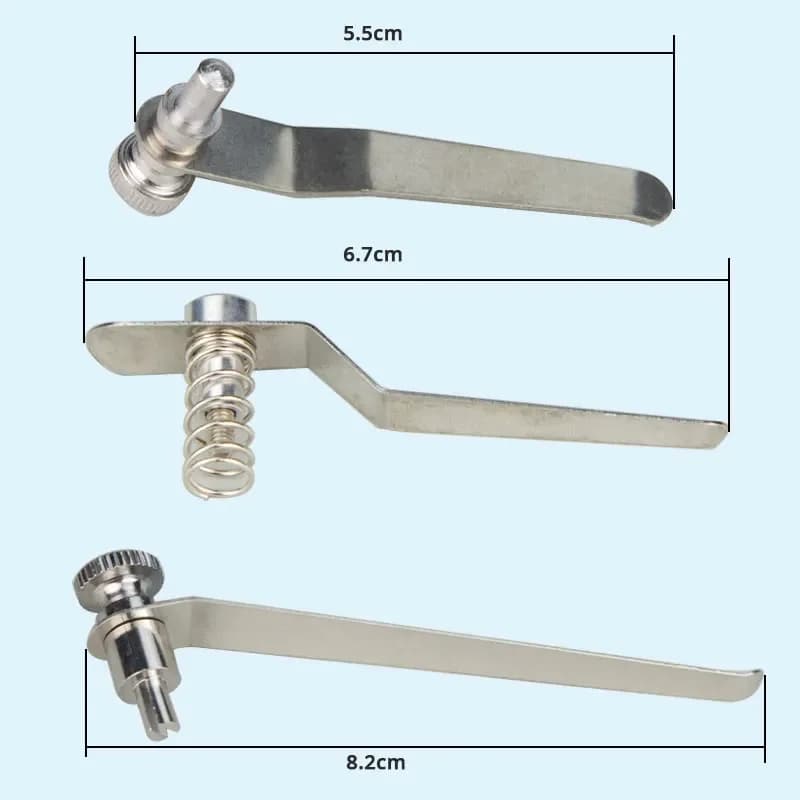 Set di 6 Clip per Microscopio, Pressore per Campioni, Accessori per Microscopi Biologici e Stereoscopici
