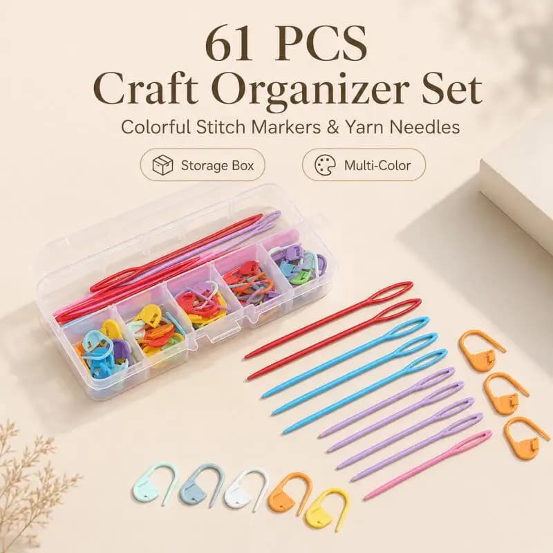 1~3pcs Multicolor Plastic Resin Small Clips Knitting Crochet Markers Locking Stitch Needle Clip Marking Rings DIY Sewing Tool