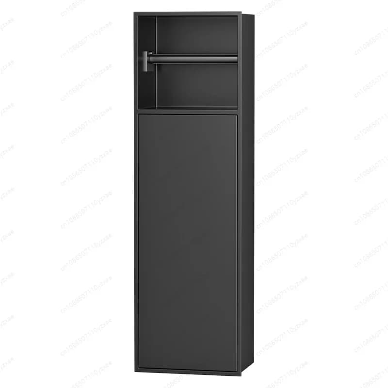 Set da bagno con porta carta e scopino nascosto da parete in acciaio inossidabile 304