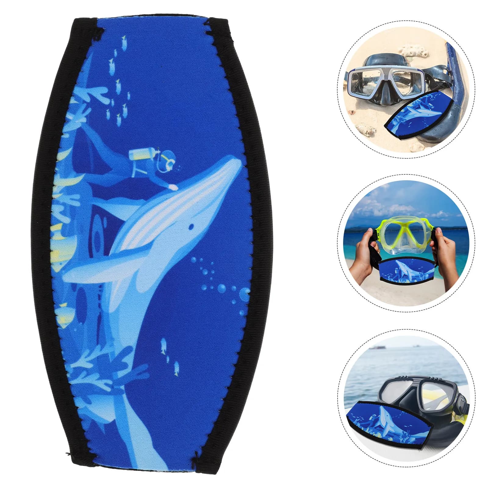 Copri-cinturino per maschera subacquea in neoprene a doppio strato, protezione per capelli, per snorkeling, immersioni subacquee, ricambio per cinturino per occhialini da nuoto