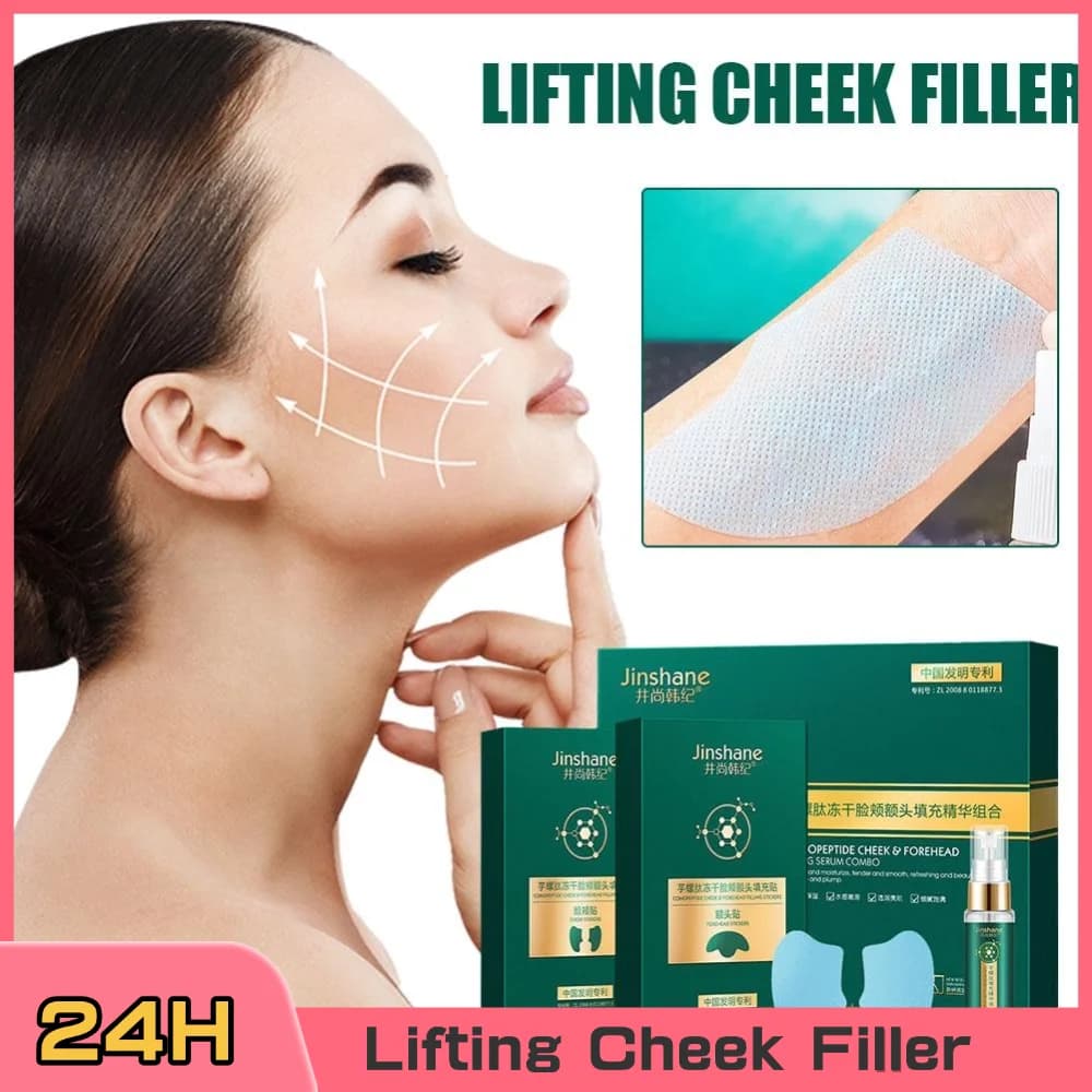 1Set Maschera per il viso ad asciugatura Patch per il riempimento delle guance Viso Hydroserum Idrata Collagene Esencia di riempimento Dissolvenza Linee sottili Cura della pelle
