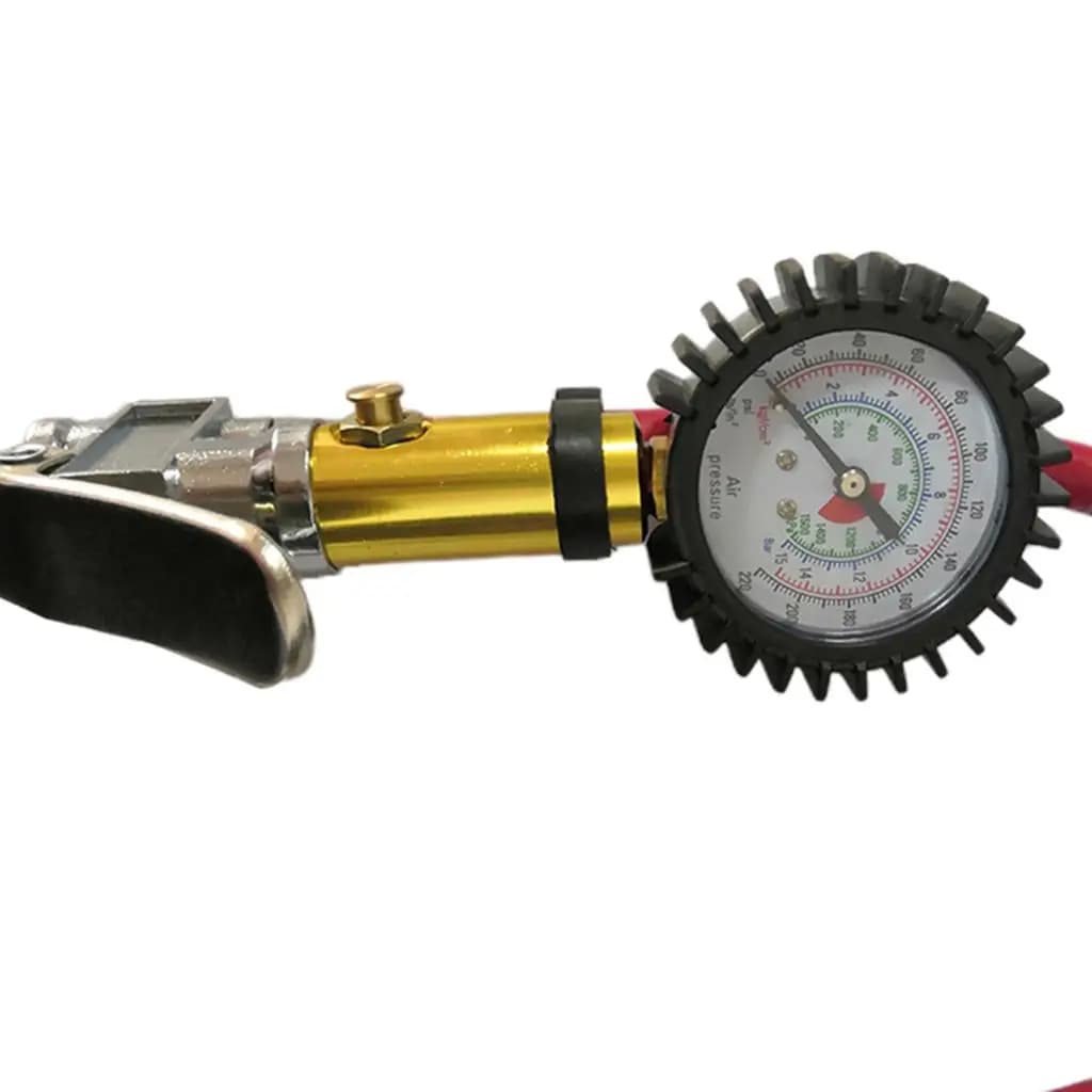 Manometro Digitale per Pneumatici con Ampio Display LCD, Misuratore di Pressione dell'Aria in Lega di Zinco per Auto, Camion, SUV, Moto, Biciclette, Camper