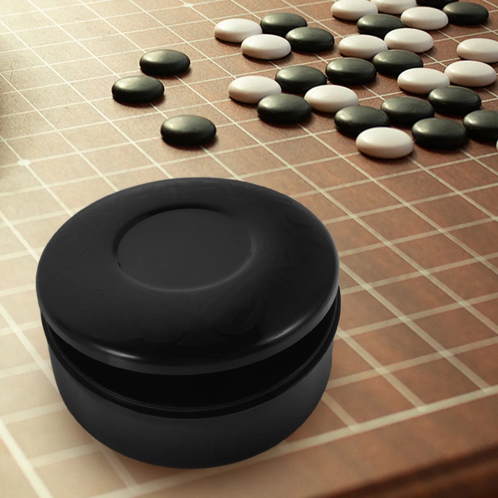 4 Paia di Scatole Porta Pezzi da Scacchi e Go, Contenitori Moderni con Coperchio, Organizer Portatile per Giochi da Tavolo