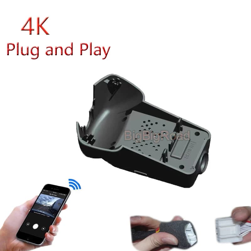 4K Plug And Play For Volvo C40 PRO C40 2022 2023 2024 Auto Wifi DVR Video Recorder Dash Camera FHD 2160P Dash Cam