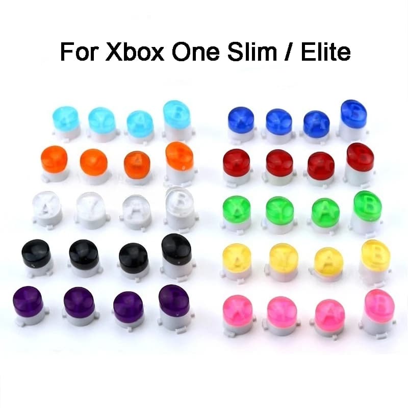 YuXi 1SET per il XBOX ONE & Slim & Elite ABXY pulsante trasparente maniglia di gioco direzione chiave accessori per la riparazione chiave di direzione in plastica