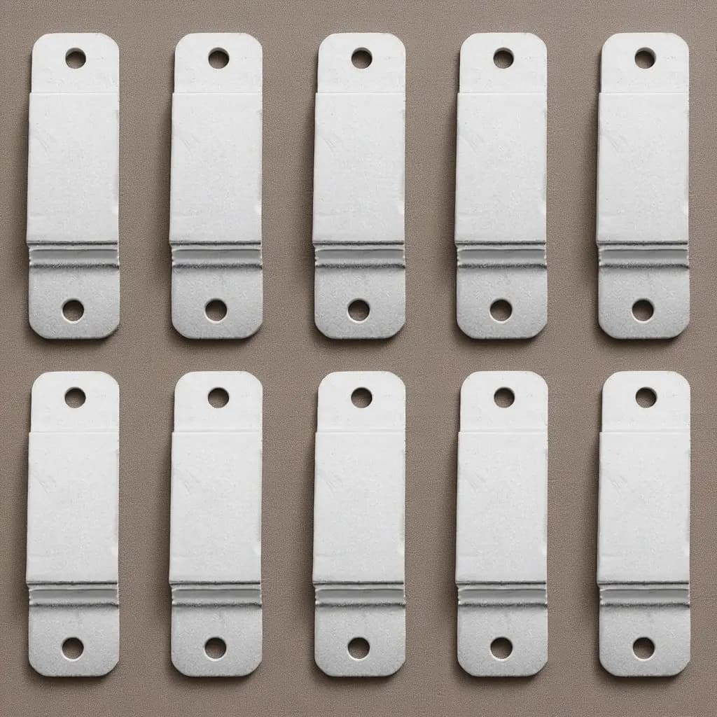 Clip per Metro a Nastro in Ferro Premium da 10 Pezzi, Leggero e Portatile, Clip Convessa per Cintura, Tasca, Montaggio a Parete, Due Fori per Inserimento e Rimozione Rapida