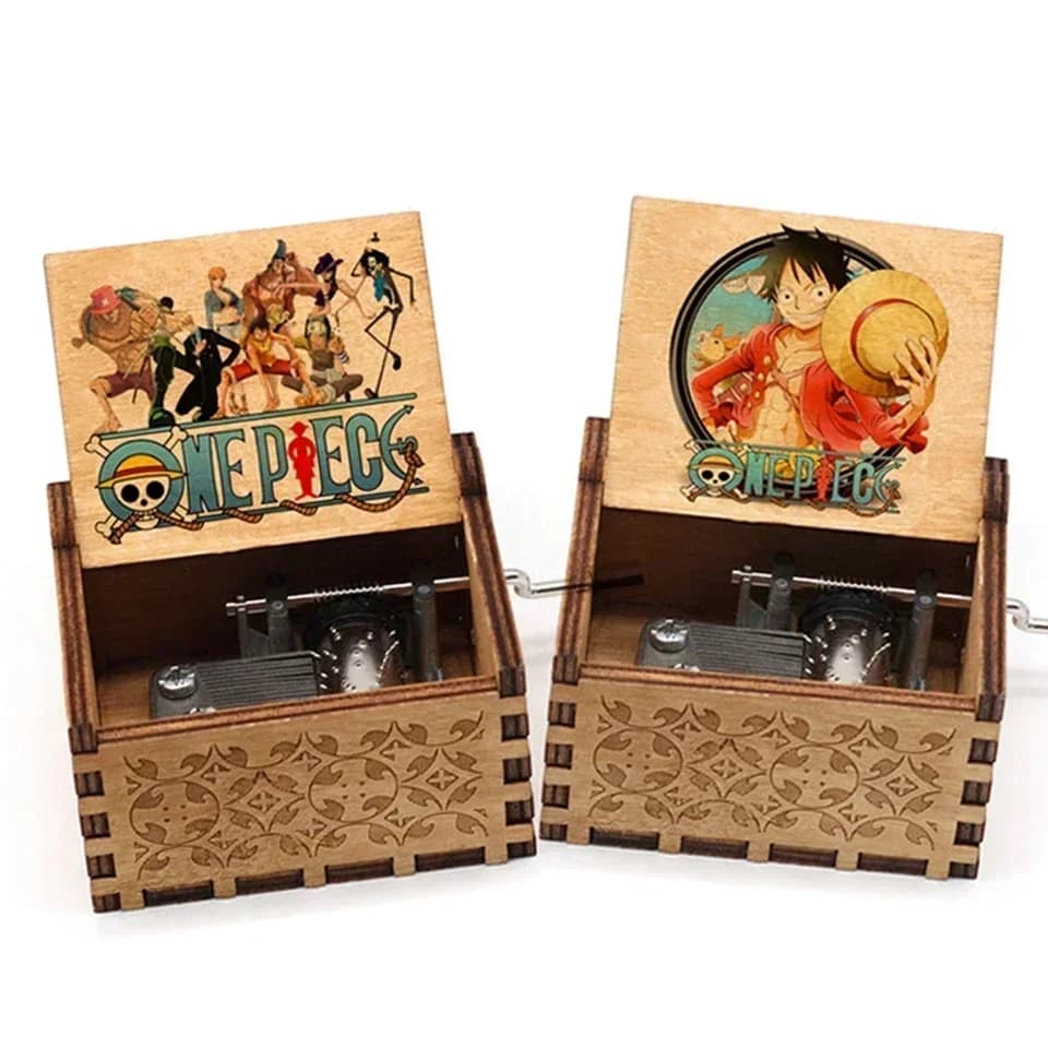DISPONIBILE 7 Stili - Carillon in Legno Intagliato Antico con Manovella Manuale, Figura Dragon Ball, Regalo di Natale e Compleanno