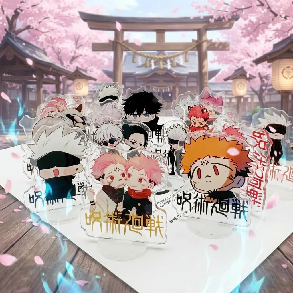 Nuovo Stand in Acrilico Anime Jujutsu, Figurina Cartoon Versione Q, Decorazione da Scrivania, Piccolo Regalo, Souvenir, Ornamento da Collezione