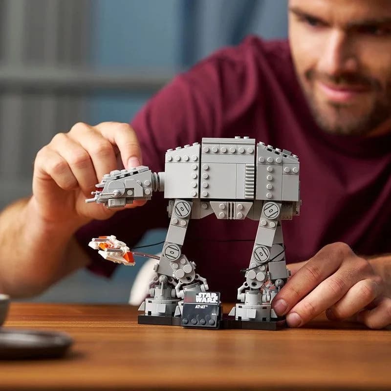 Modello da costruire fai da te ATAT Snowspeeder, 525 pezzi, giocattoli educativi da assemblare, regali di Natale per bambini
