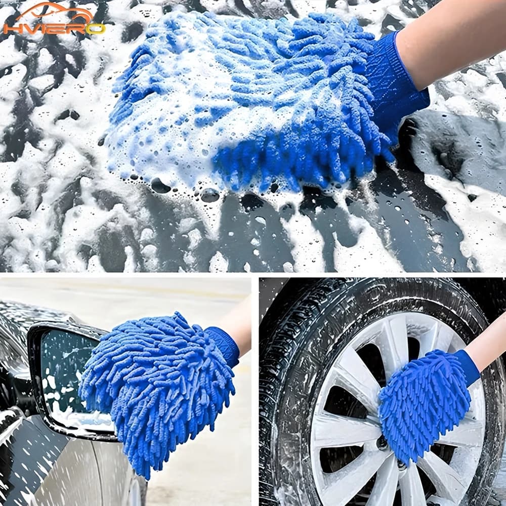 Vernice Spazzola pulita Microfibra Ciniglia Car Styling Moto Wash Veicolo Auto Pulizia della casa Guanto Guanto Dettagli Panni accessori