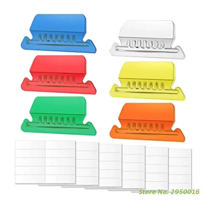 Schede per cartelle sospese da 10 pezzi linguette in plastica inseribili per cartelle sospese schede per cartelle da 2 pollici e inserti per ufficio