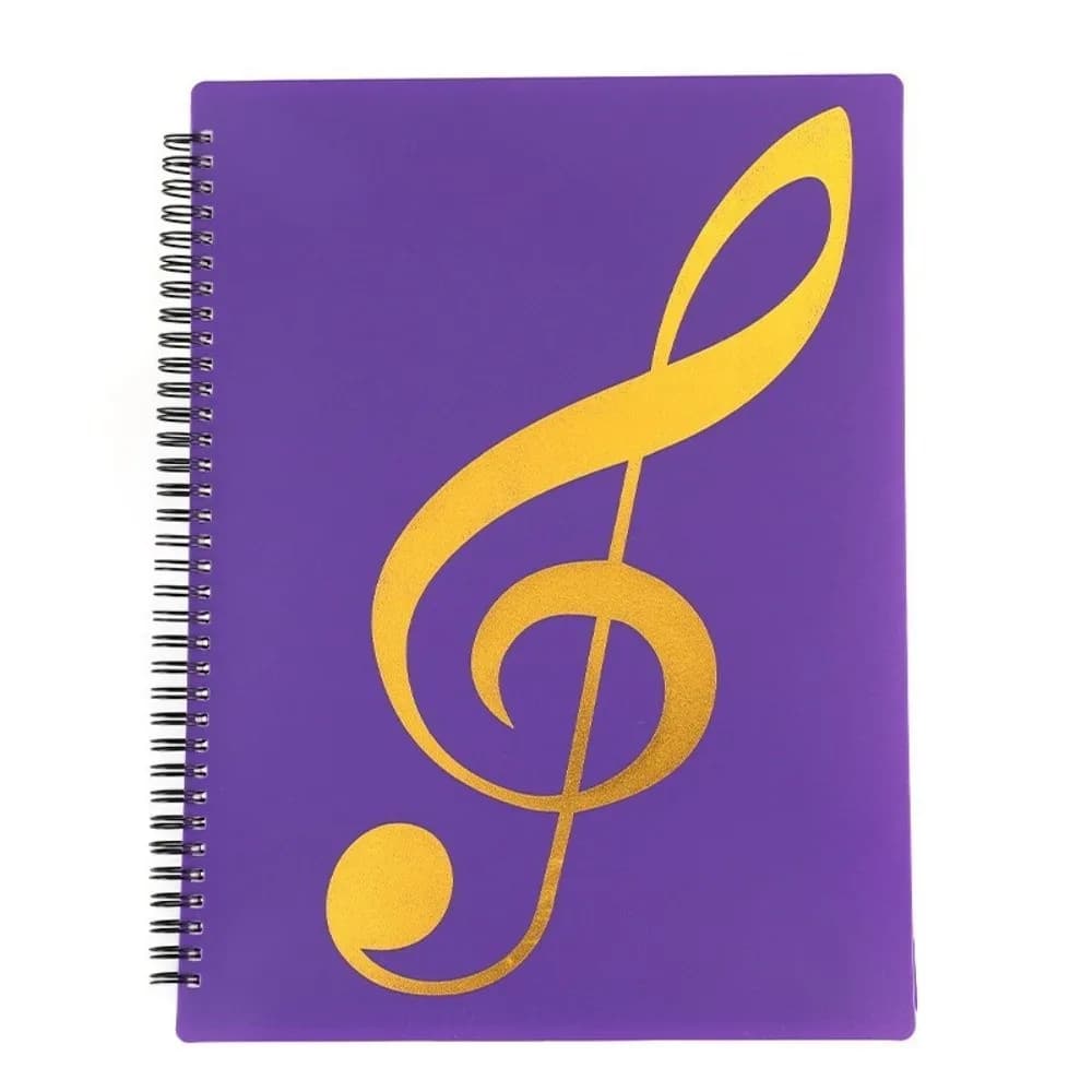 Organizzatore di documenti con 40 pagine, raccoglitore musicale impermeabile, cartella a spirale staccabile, cartella per documenti scrivibile a spirale per la casa
