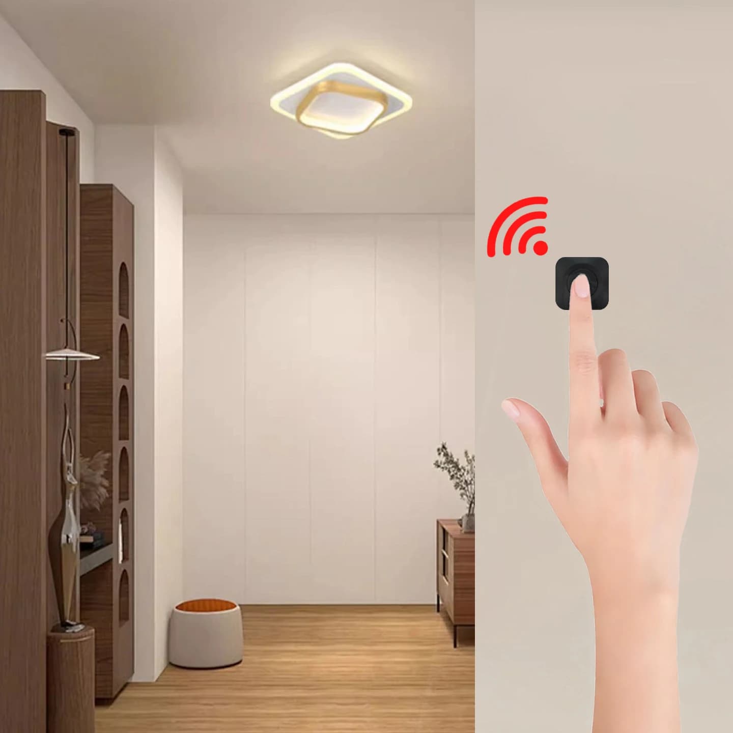 Interruttore Telecomandato Wireless RF per Luci, AC85V 110V 120V 220V, Ricevitore e Trasmettitore per Lampadine/Lampade a Incandescenza