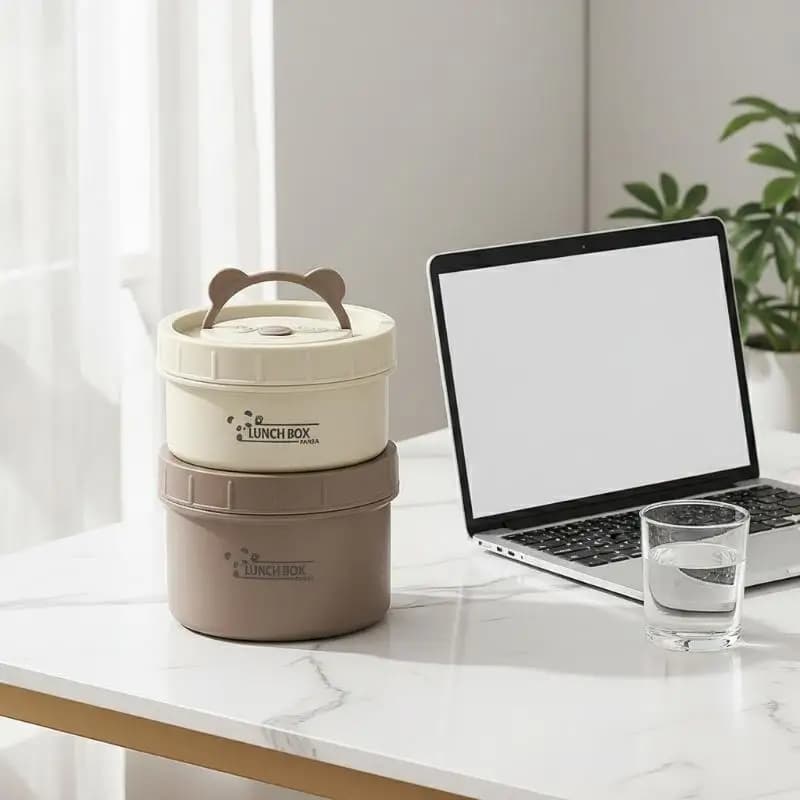 Contenitore Termico Impilabile per Alimenti per Adulti e Bambini con Design Isolante per Scuola e Ufficio