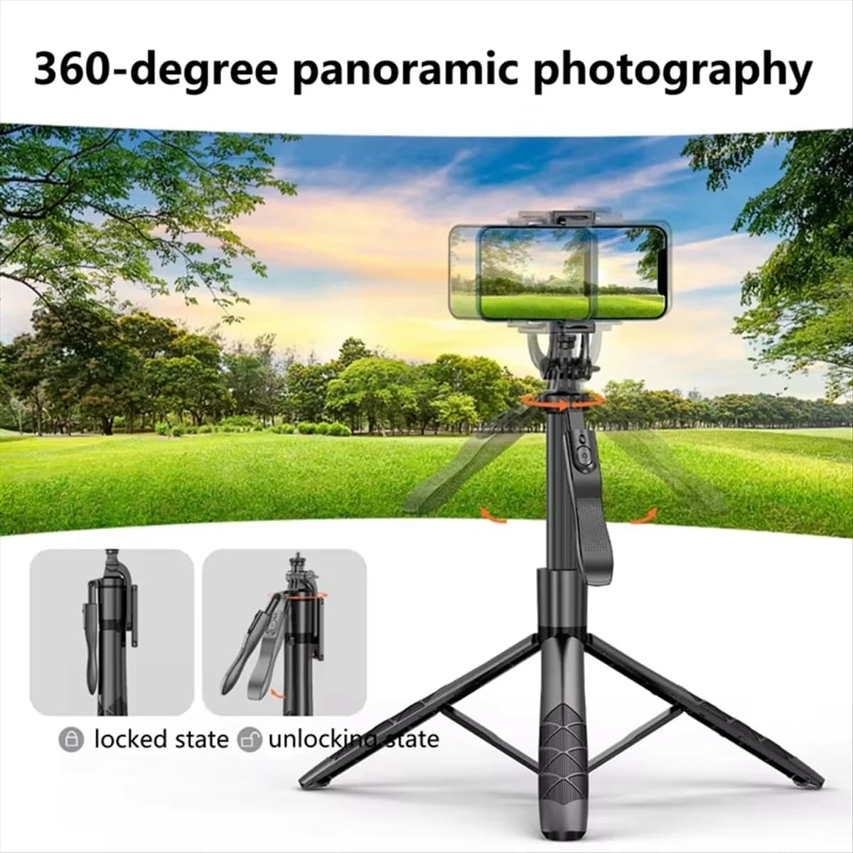 A14M Nuovo L16 Wireless Telefono Mobile Selfie Stick Treppiede Supporto Monopiede Pieghevole per Smartphone Balance Steady Live 1530mm