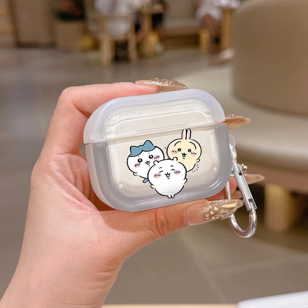 Cute cartoon Usachi Translucent Silicone Case for Airpods 4 3 Pro 2 1 Wireless earphone Headphone Pro2 Protective Covers