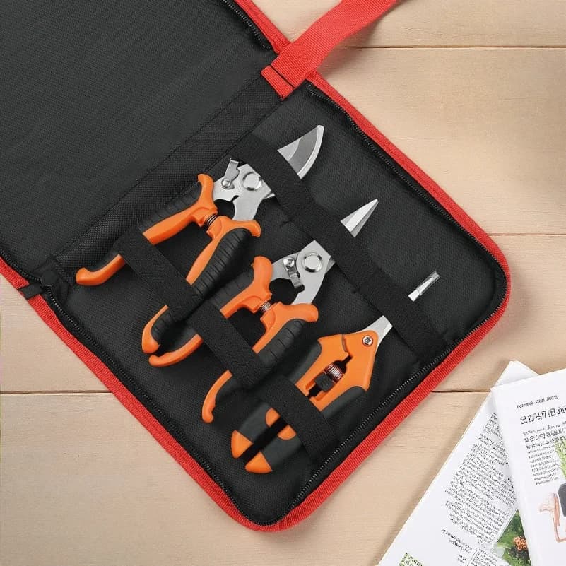 Set of 3 Stainless Steel Power Scissors with Oxford Stock Exchange, Gardening Tools