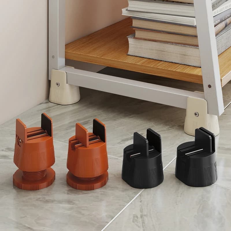 Supporti Regolabili in Altezza Fai-da-Te per Mobili, Riduzione del Rumore, Facili da Montare per Gambe di Tavoli e Telai di Letti