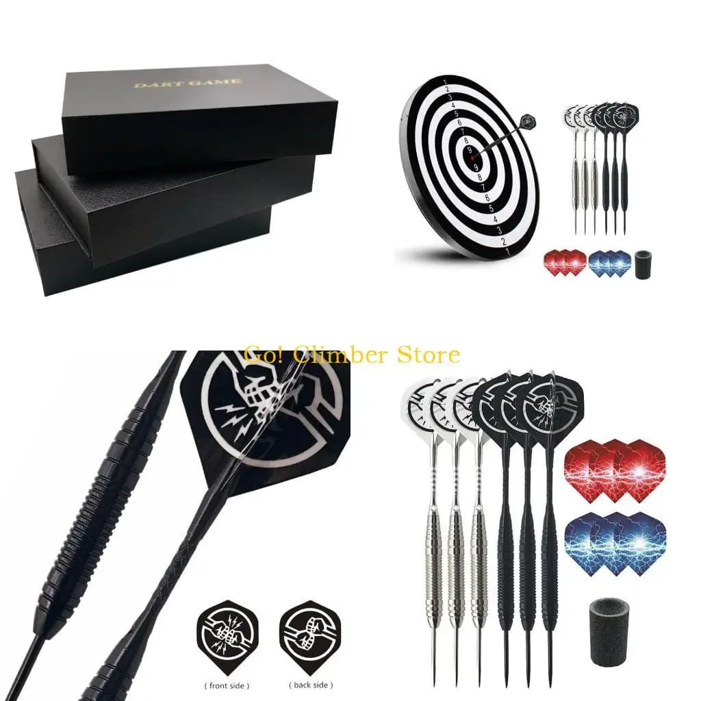 Q84C 13 pezzi/set freccette in acciaio Darts Premium Set con voli standard alberi alluminio, 6 pc voli riserva+1