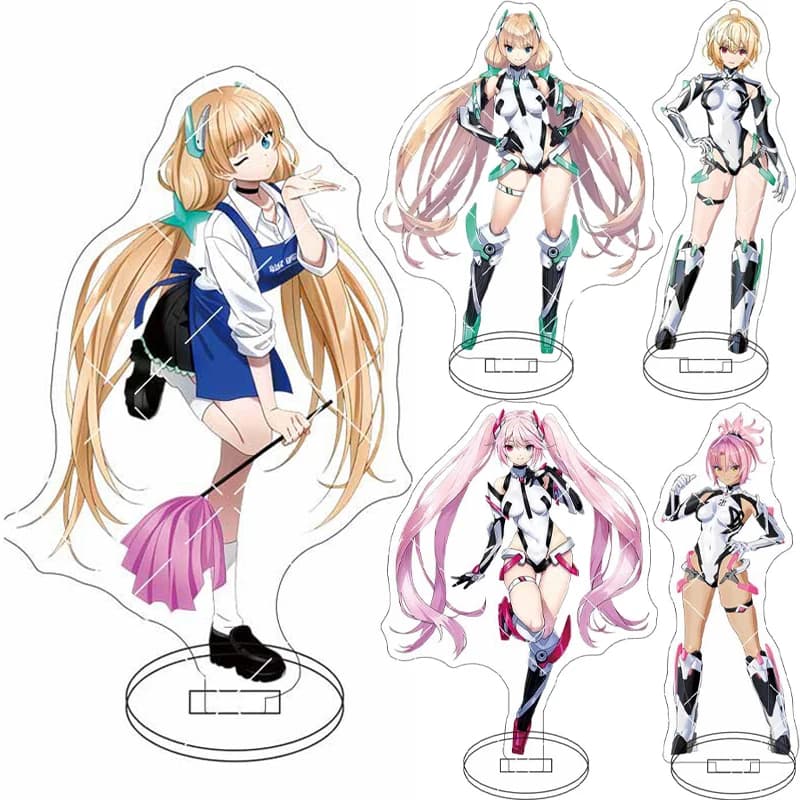 16CM Anime Expelled from Paradise‌ Figure Angela Balzac Christine Gillum Veronica Kulikova Acrylic Stand Cos Ornaments Gifts