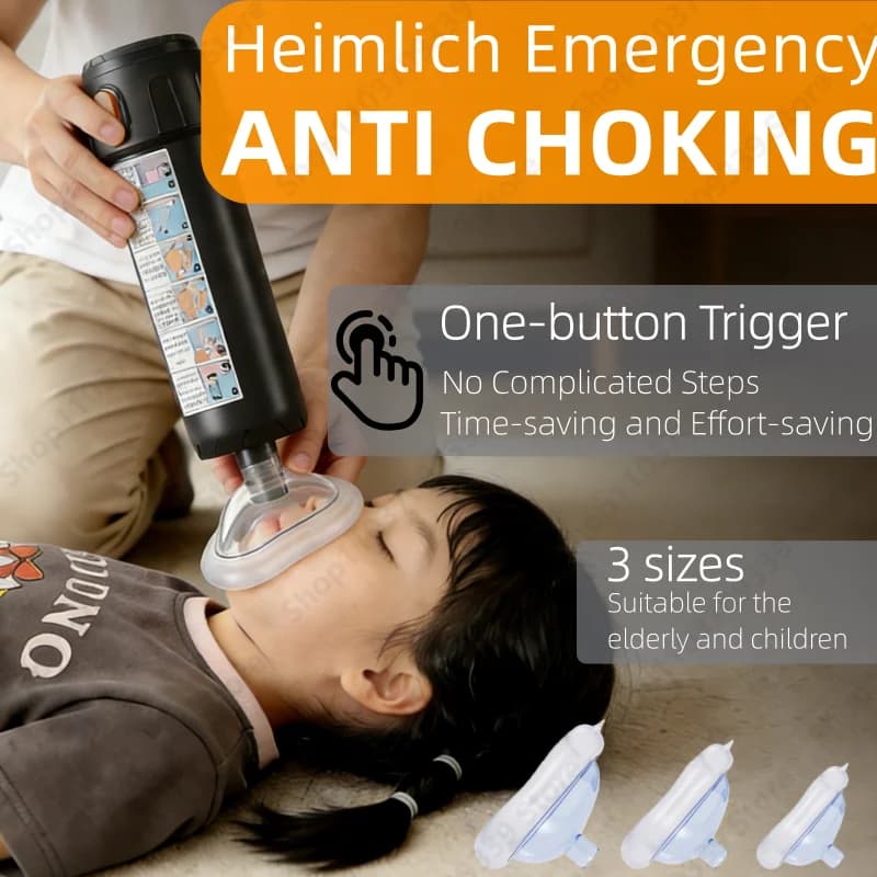 Dispositivo Automatico di Soccorso Anti-Soffocamento per Bambini e Adulti, Kit di Emergenza Domestica Portatile, Dispositivo per Manovra di Heimlich