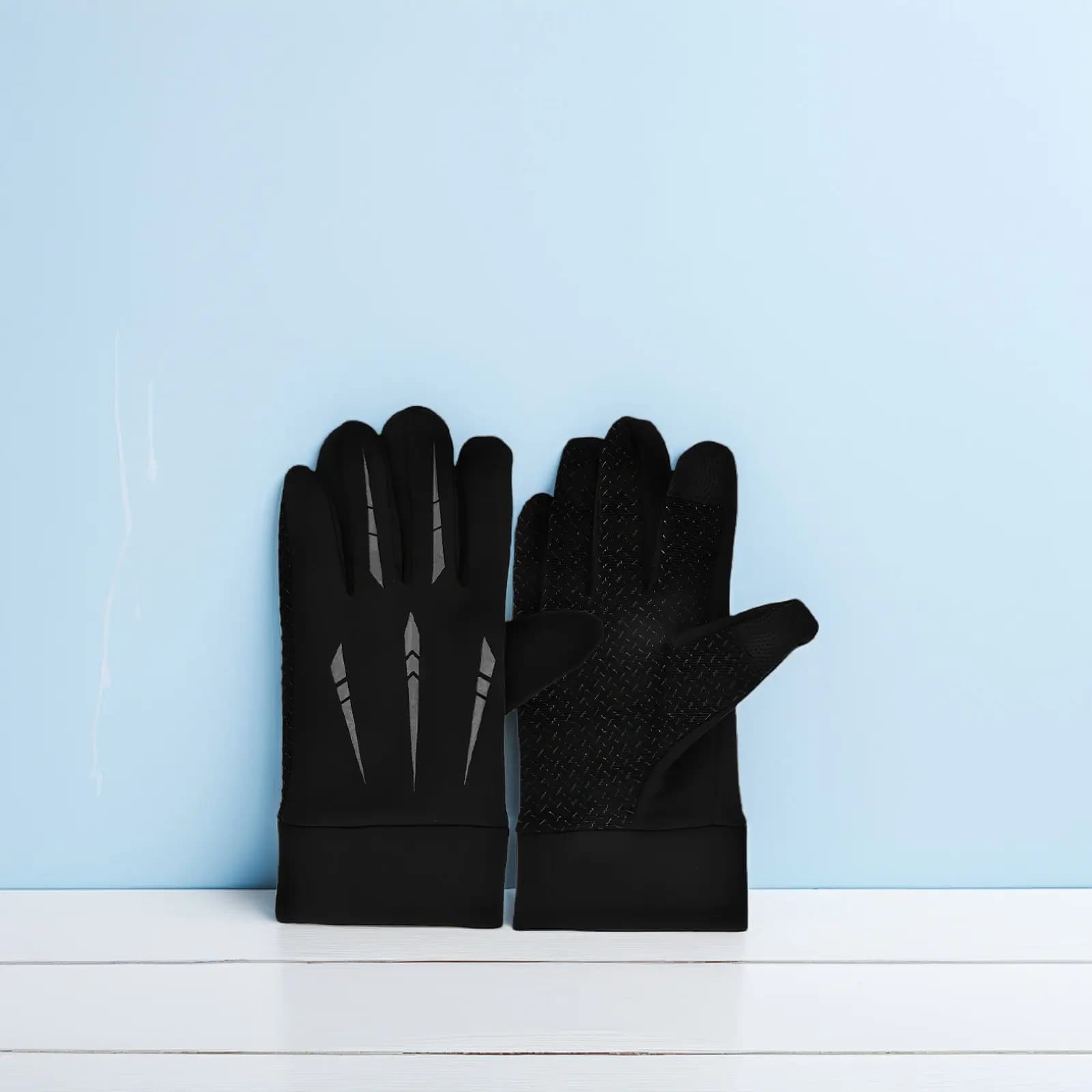 2 Paia di Guanti da Moto Isolati con Dita Intere, Antivento, Caldi, Touchscreen, per Guida Invernale, Uomo e Donna, Guanti da Moto per il Freddo