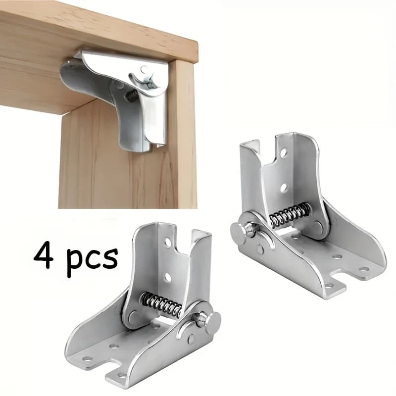 4 pezzi di collegamento cerniera per sedia da tavolo telaio di supporto accessori hardware cerniera pieghevole autobloccante multifunzionale da 90 gradi