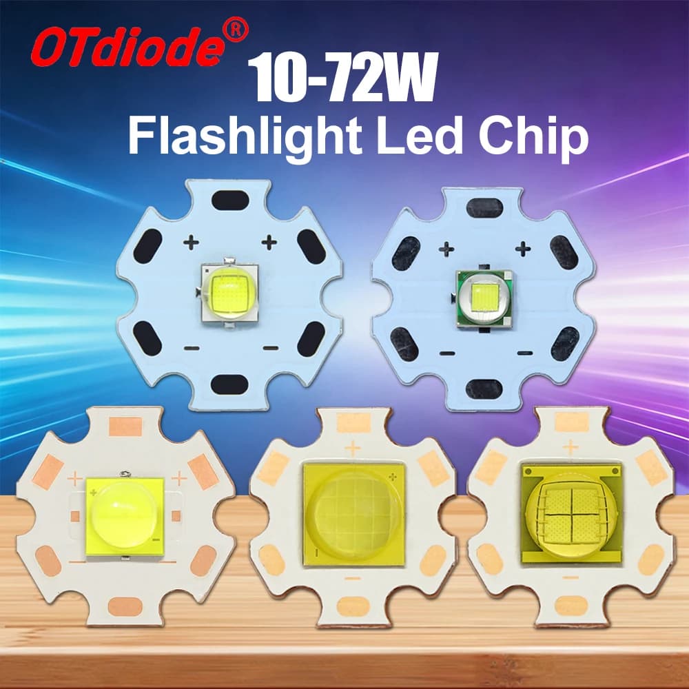 10pcs DC3V/6V/12V 5050-L2 T6 Ceramic XHP50.2 7070 XHP70.2 XHP90 10W20W 36W 45W 50W 60W Cold Neutral Warm White Beads Flashlight