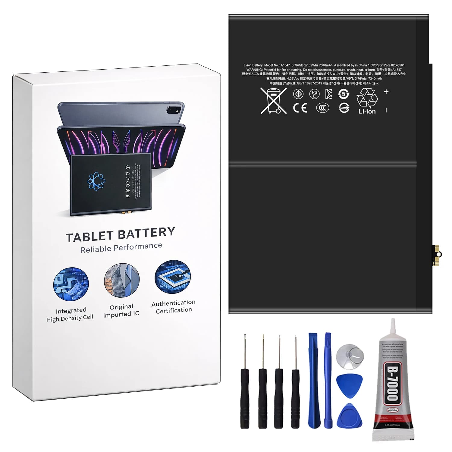 Batteria per tablet da 7340 mAh nuovissima al 100% per Apple Ipad Air 2 Air2 A1547 A1566 A1567 batterie ricaricabili + strumenti gratuiti