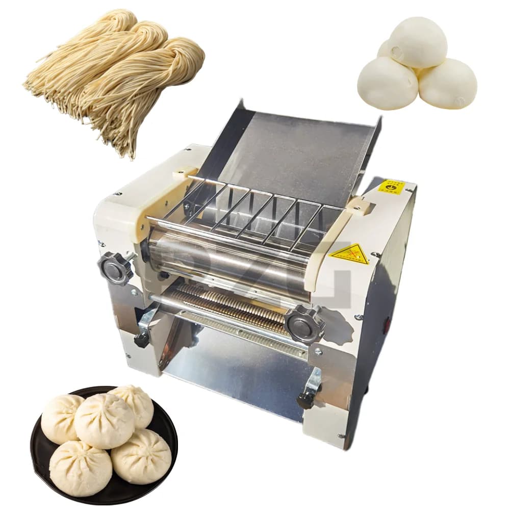 Macchina Elettrica per Impastare e Stendere la Pasta, Lunghezza Rullo 26/28/30cm, per Pane, Pizza e Noodle, Pressa Automatica per Impasto