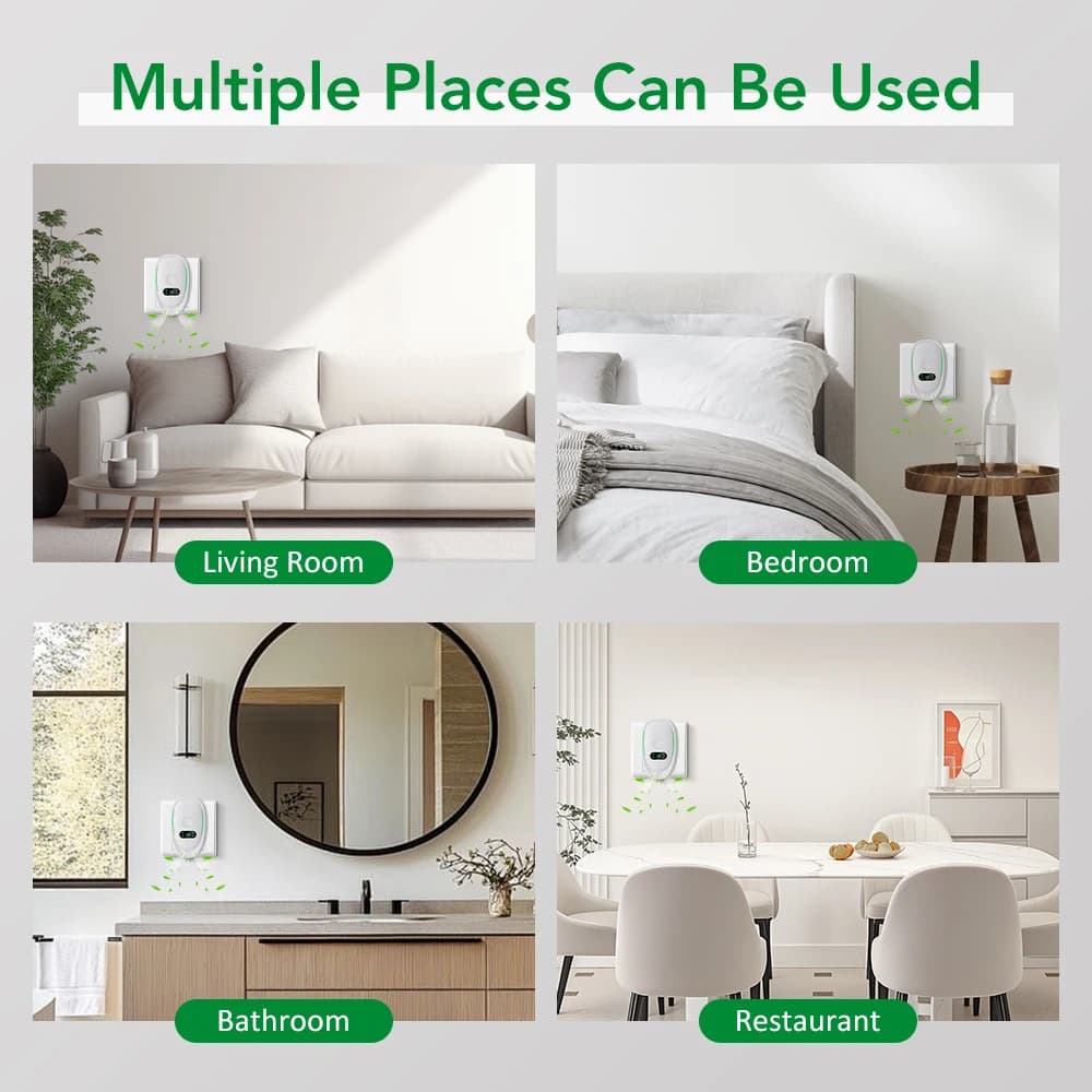 Mini purificatore d'aria plug-in Ionizzatore d'aria negativo per camera da letto dell'ufficio Elimina odori e formaldeide Mini filtro dell'aria