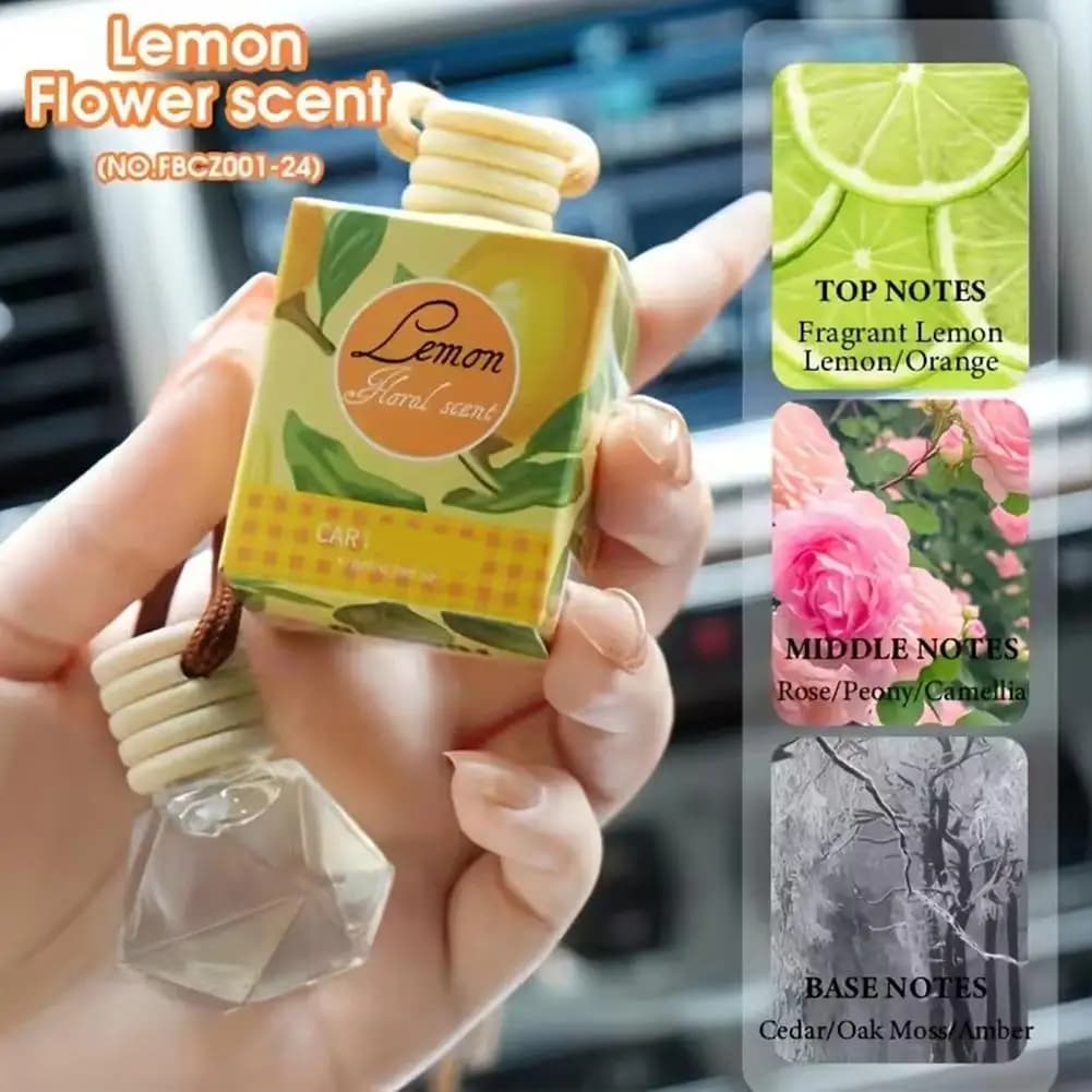 Deodorante per ambienti con ciondolo per aromaterapia per auto, adatto per la guida quotidiana, i viaggi, adorabile deodorante per auto per donne e uomini E5H8